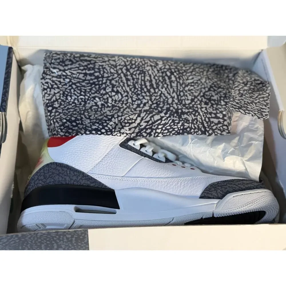 AIR JORDAN 3 RETRO SE JP JAPAN WHITE FIRE RED BLACK DENIM 2020 Men Size 11